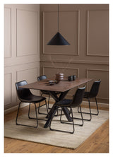 Heaven, dining table 160cm - brown