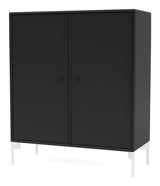 COVER Cabinet w. white legs, Black