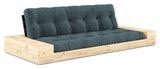 Base Sofa bed with Sideboxes, Pale Blue/black