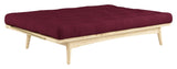 Folk Sofa bed, Pine/Bordeaux