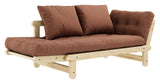 Beat Sofa Bed, Pine/Brown