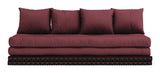 Chico Futon Sofa, Bordeaux w. Tatami mats