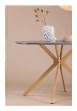 Piazza Dining table, Spraystone, Gray, Ø120