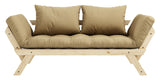 Bebop Sofa bed, Pine/Beige