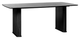 Nola, dining table 100x190cm - black