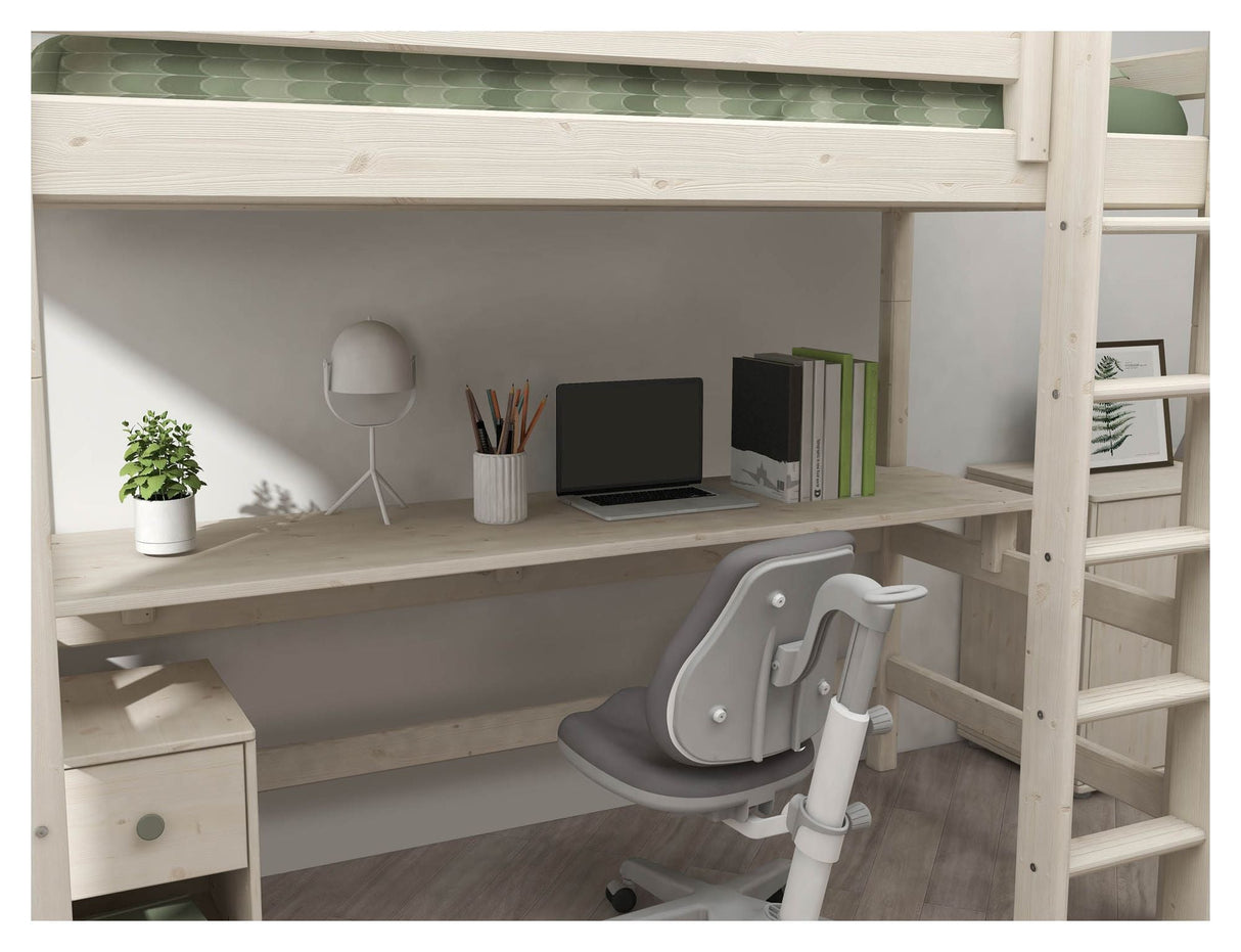 Classic Desk for High Bed, White