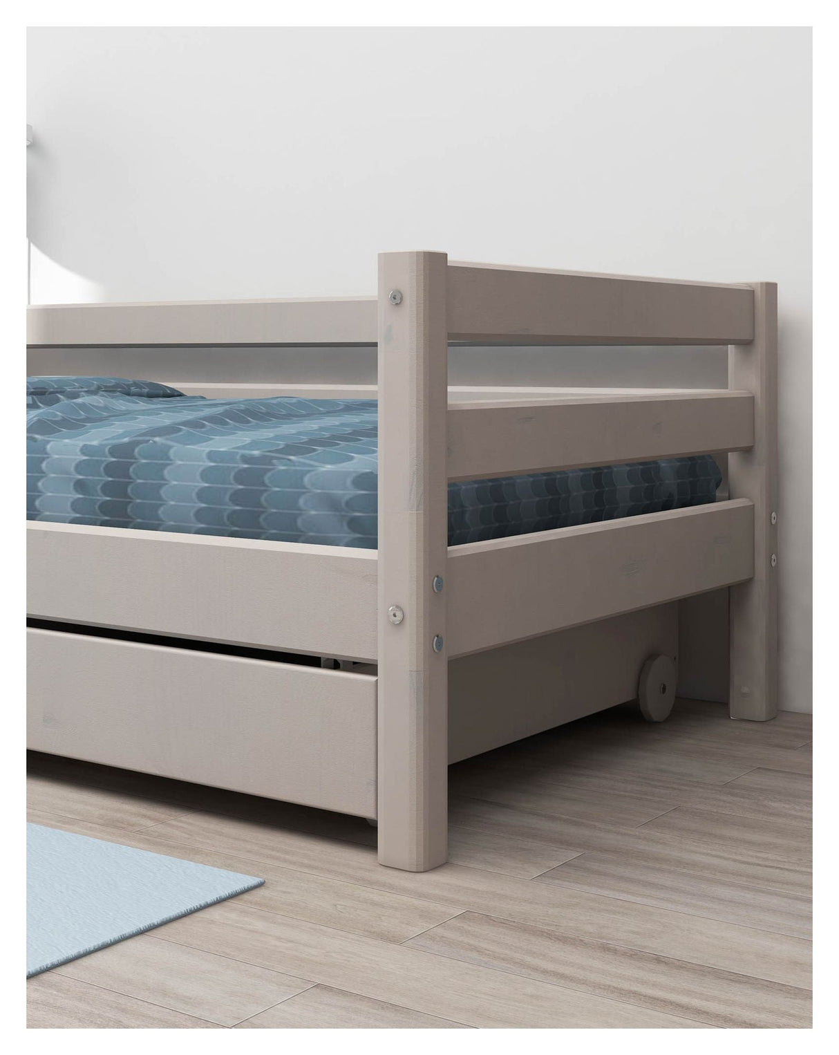 Classic Bed Drawer 2 pcs., Gray