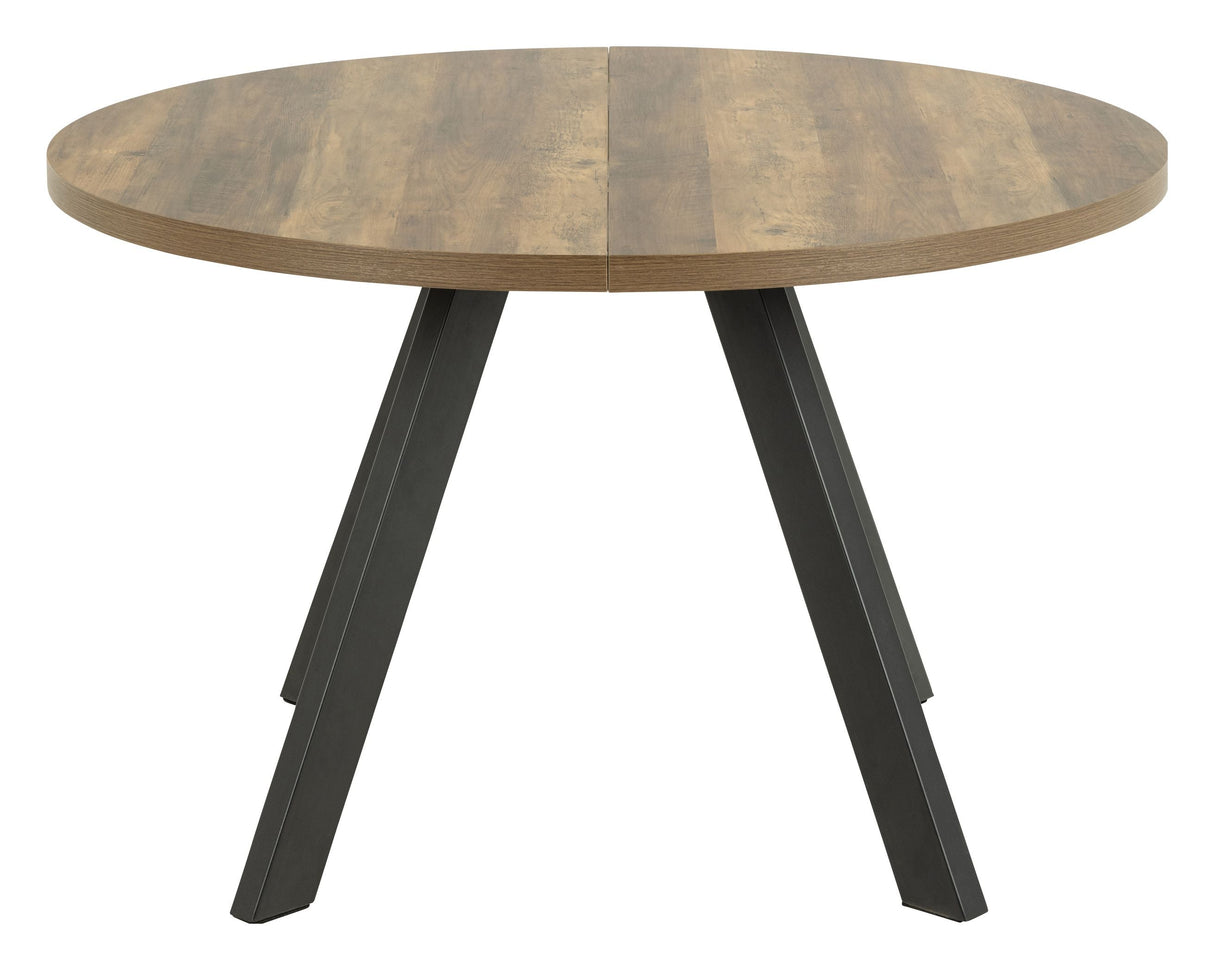 Zalida Dining table, Natural MDF, Ø120/210x75