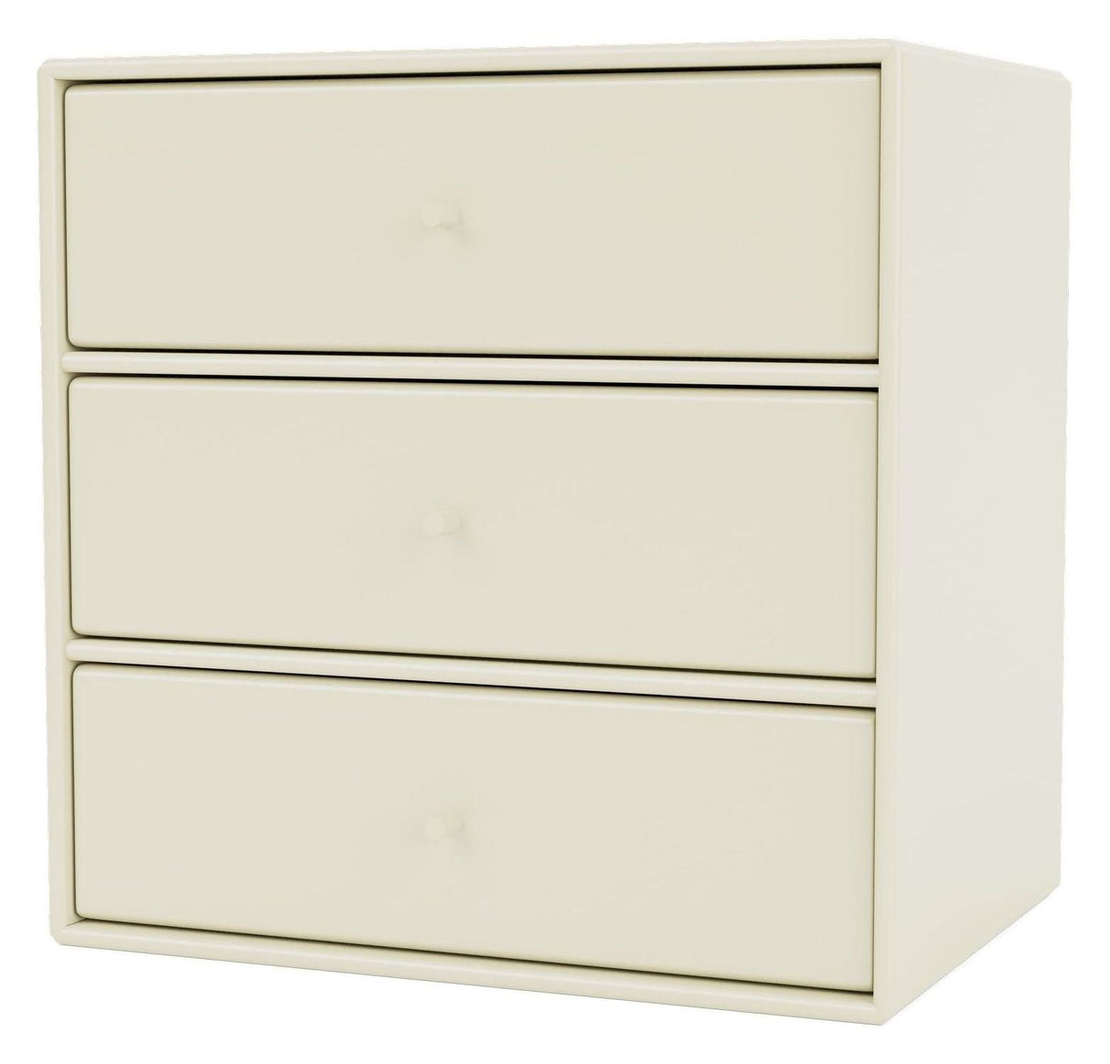 Mini Shelf Module w. 3 drawers, Vanilla