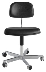 KEVI 2534u Office Chair, Black Camo Leather/Polished Chrome