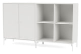 PAIR Classic sideboard with white legs, White