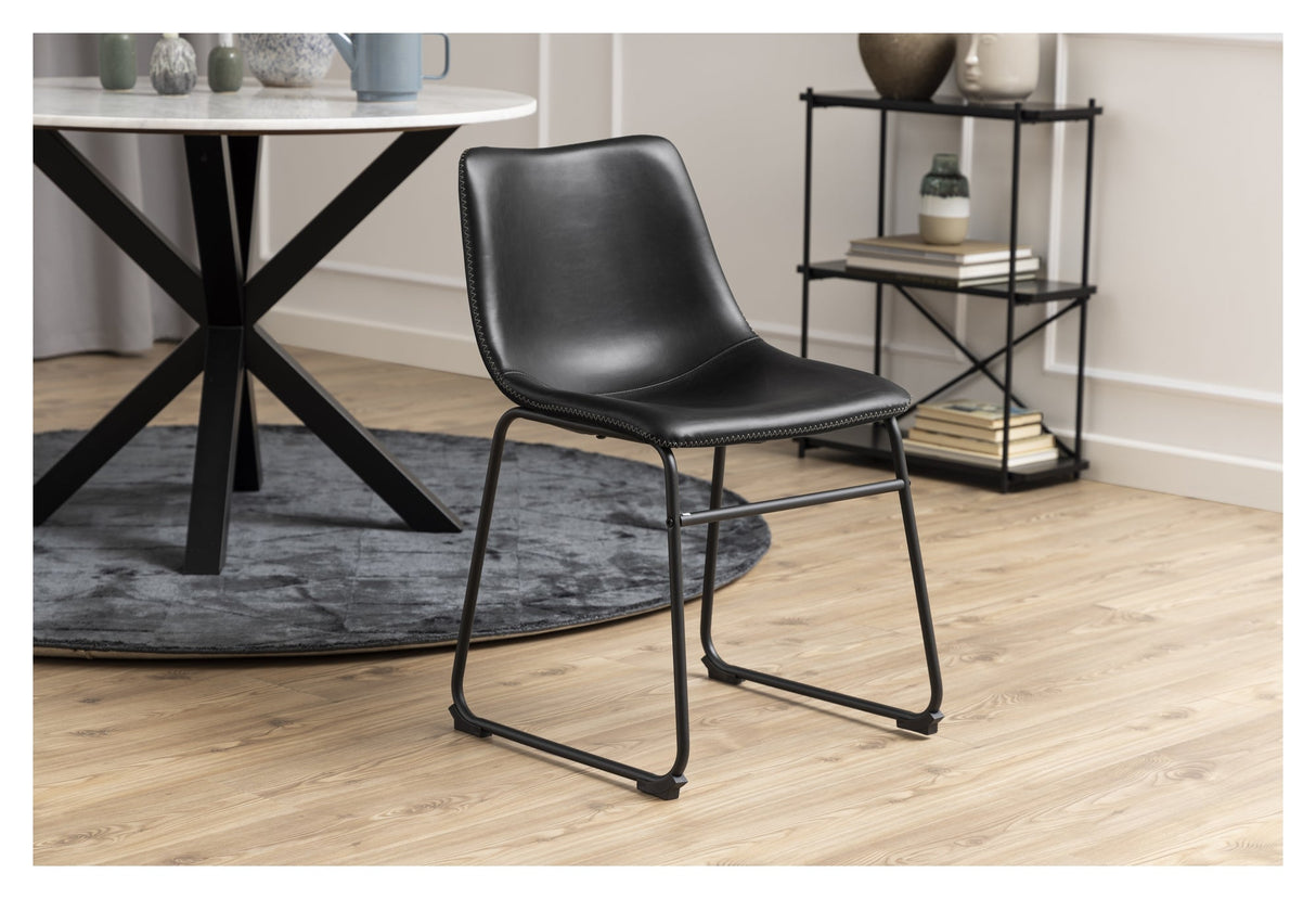 Oregon, dining chair - black