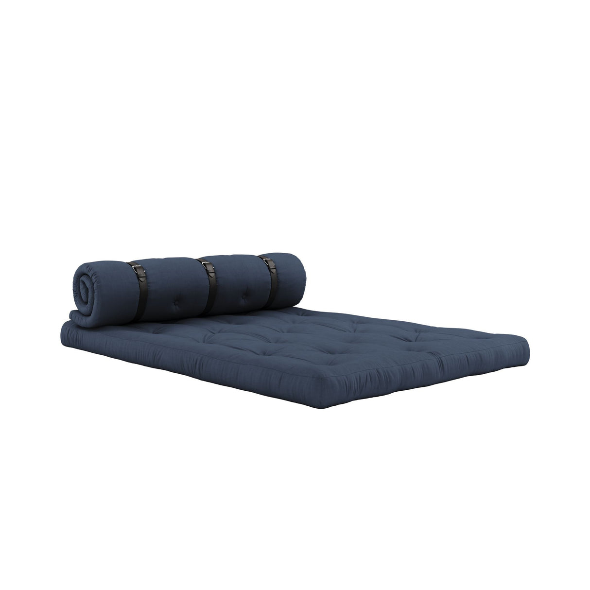 Buckle-Up Futon Sofa, Navy Petroleum Blue