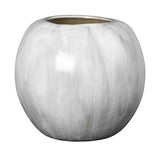 Apple Vase Ø31, White Stoneware