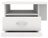 Function Desk - White w/3 drawers