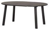 Long Jan Dining Table Ø120 - Black Painted Oak