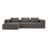 Kornum Sofa with chaise longue left, Taupe