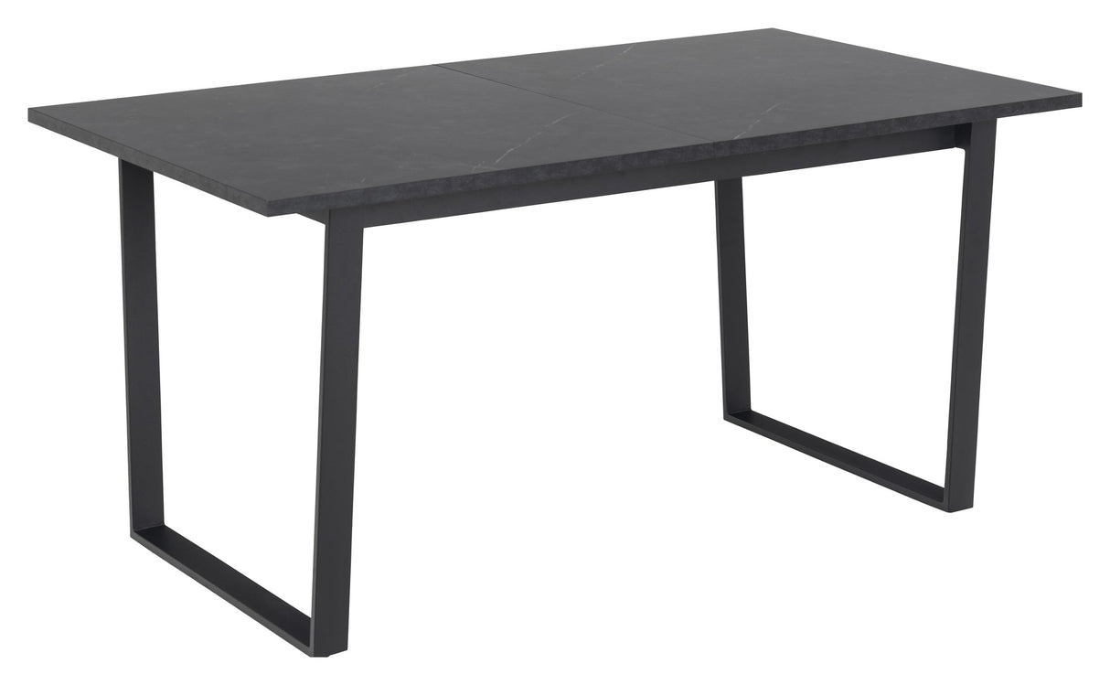 Amble, dining table 160/220cm- black marble