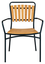 Cleveland, Garden Chair, oak/black