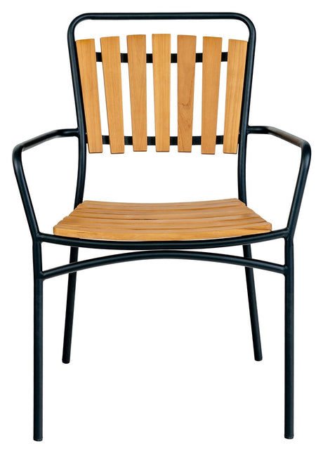 Cleveland, Garden Chair, oak/black