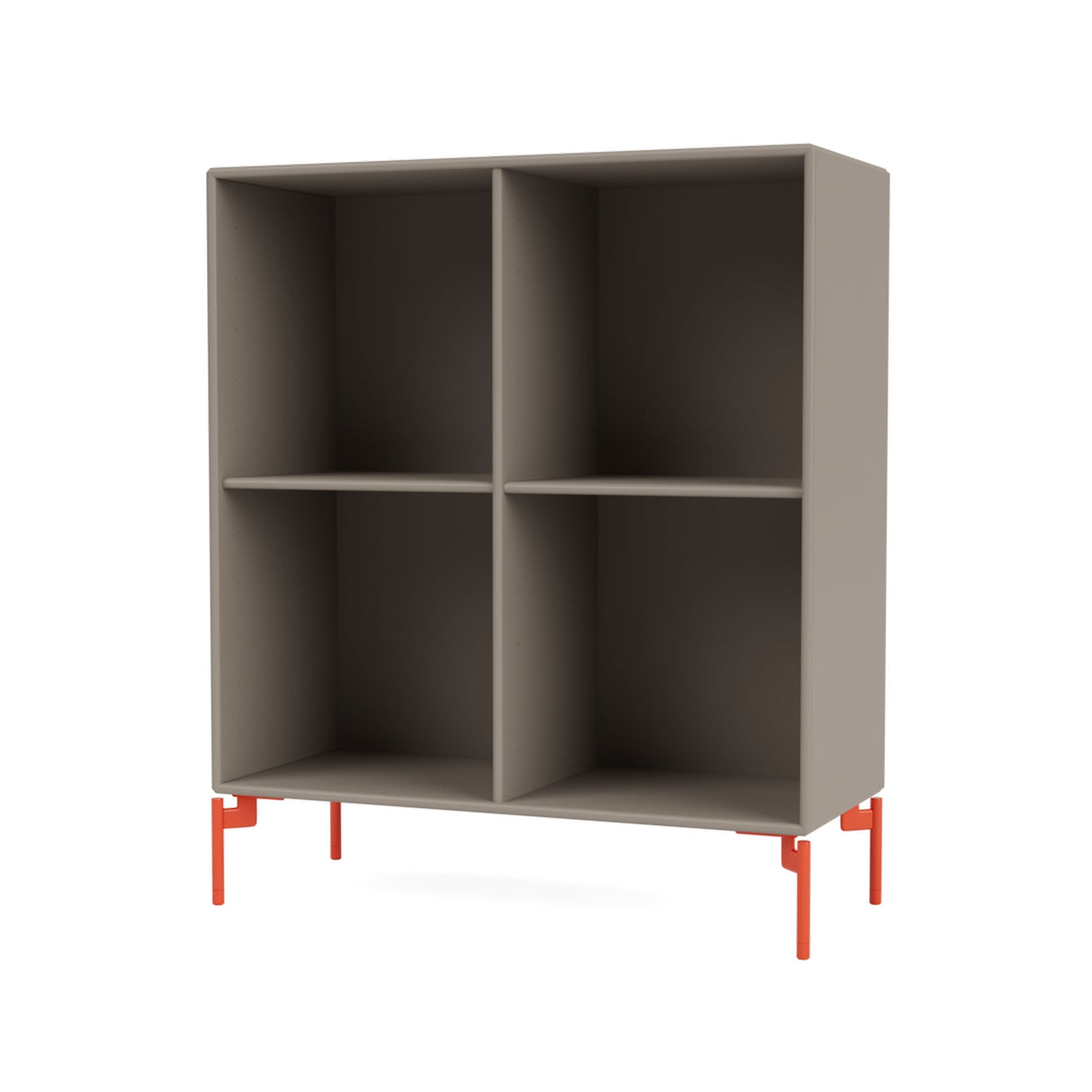 SHOW Bookshelf with rosehip legs, Truffle