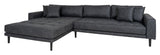 Lido, Lounge Sofa left facing, dark gray