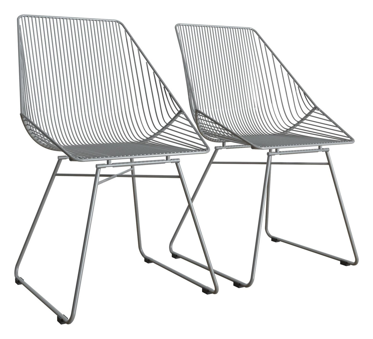 Ellis Dining chair, Gray metal