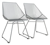 Ellis Dining chair, Gray metal