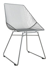 Ellis Dining chair, Gray metal