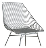 Ellis Dining chair, Gray metal