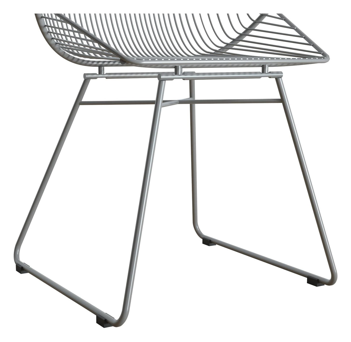 Ellis Dining chair, Gray metal