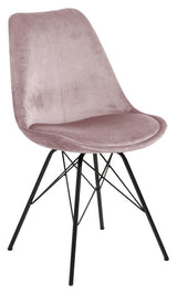 Eris Dining Chair, Pink Velvet