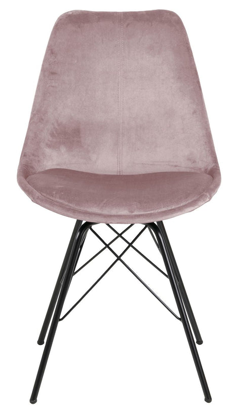 Eris Dining Chair, Pink Velvet