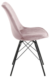 Eris Dining Chair, Pink Velvet