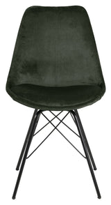 Eris Dining Chair, Forest Green Velvet