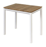 Milan Garden Table, Natural/White, 74x90x90