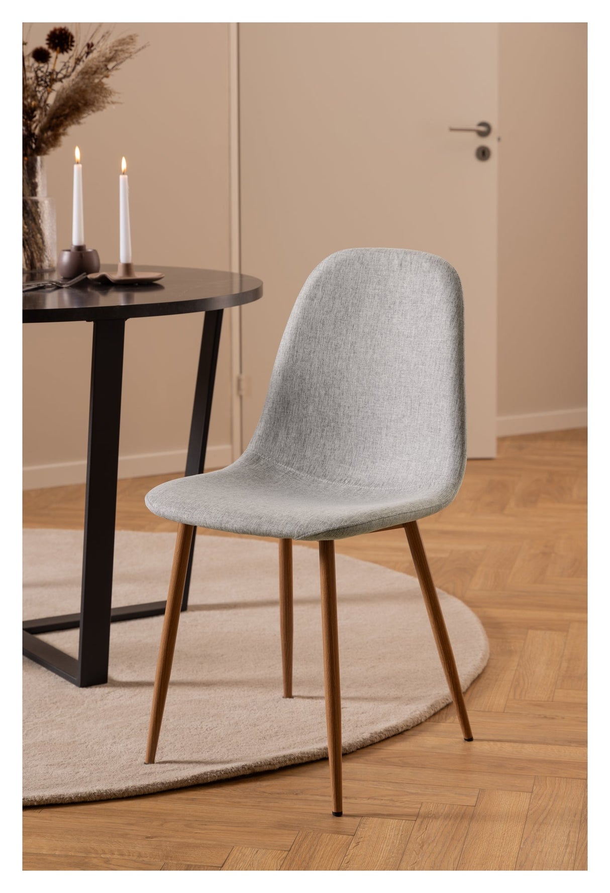 Celia, dining chair - light gray