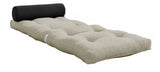 Wrap Futon, Linen/Dark Gray