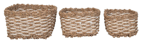 Pala, Basket set of 3, nature/white