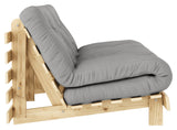 Roots 160 Sofa Bed, Pine/Gray,