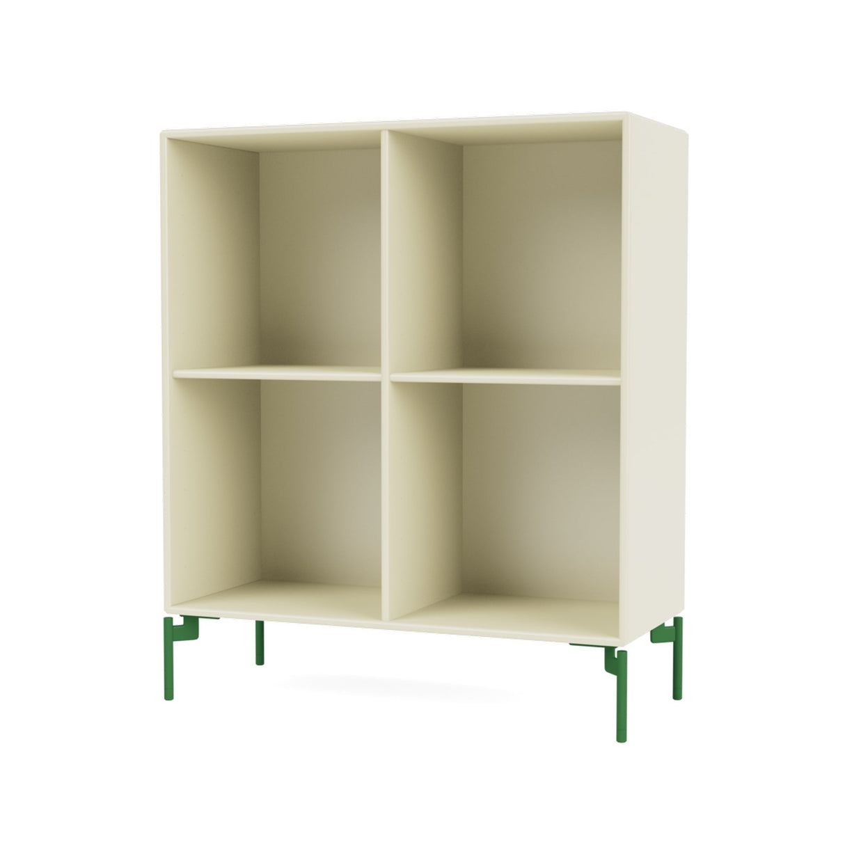 SHOW Bookshelf with parsley legs, Vanilla