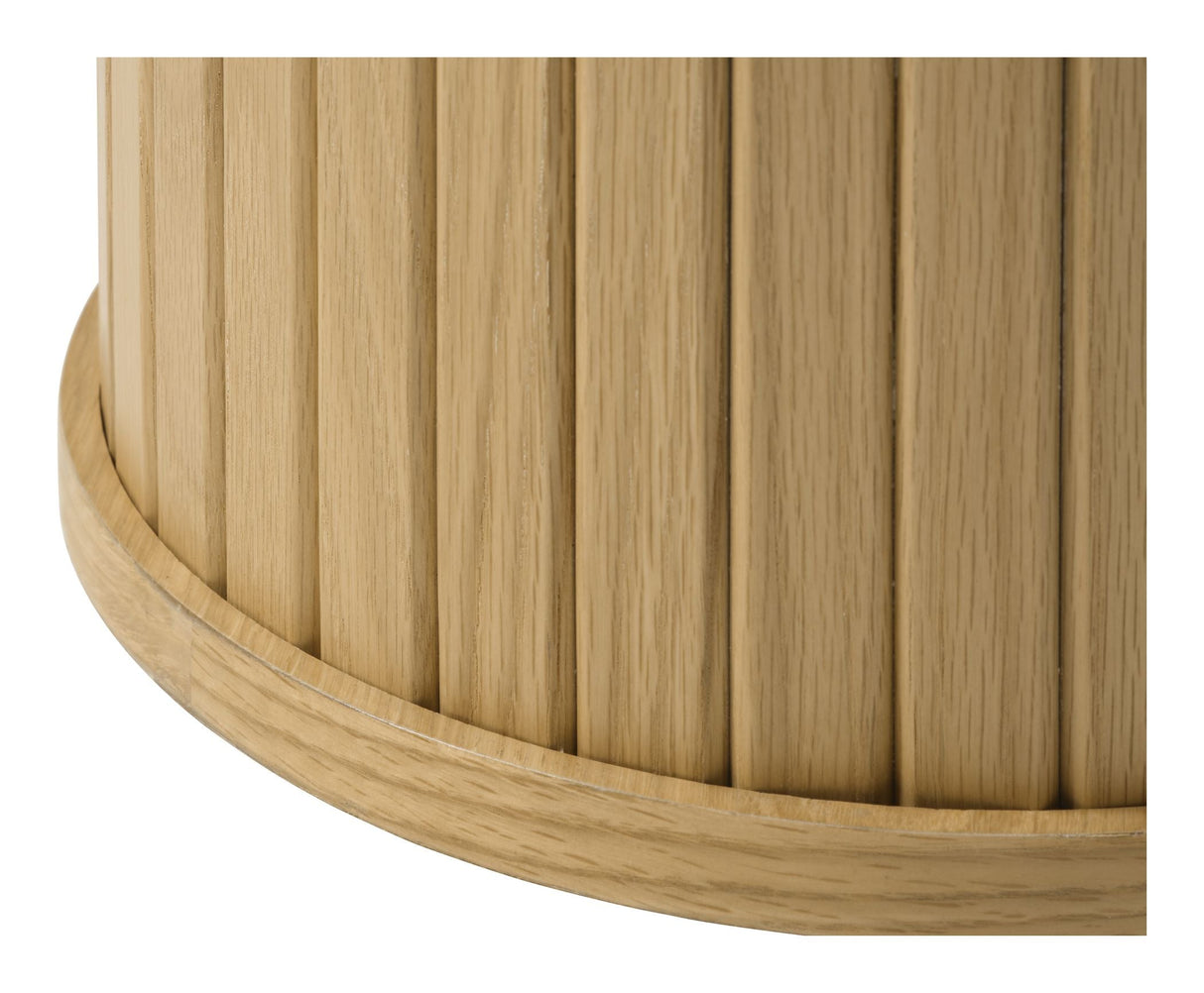 Malmö Piedestal Dining table, Nature oak, Ø50