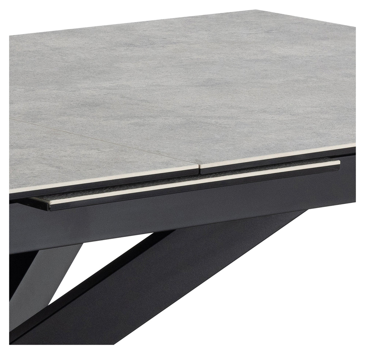 Irwine, dining table 168/210cm - gray