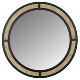 homii Aida Mirror, Ø76, Nature/Black