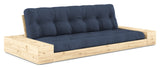 Base Sofa bed with Sideboxes, Navy/nature