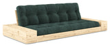 Base Sofa bed with Sideboxes, Seaweed/nature