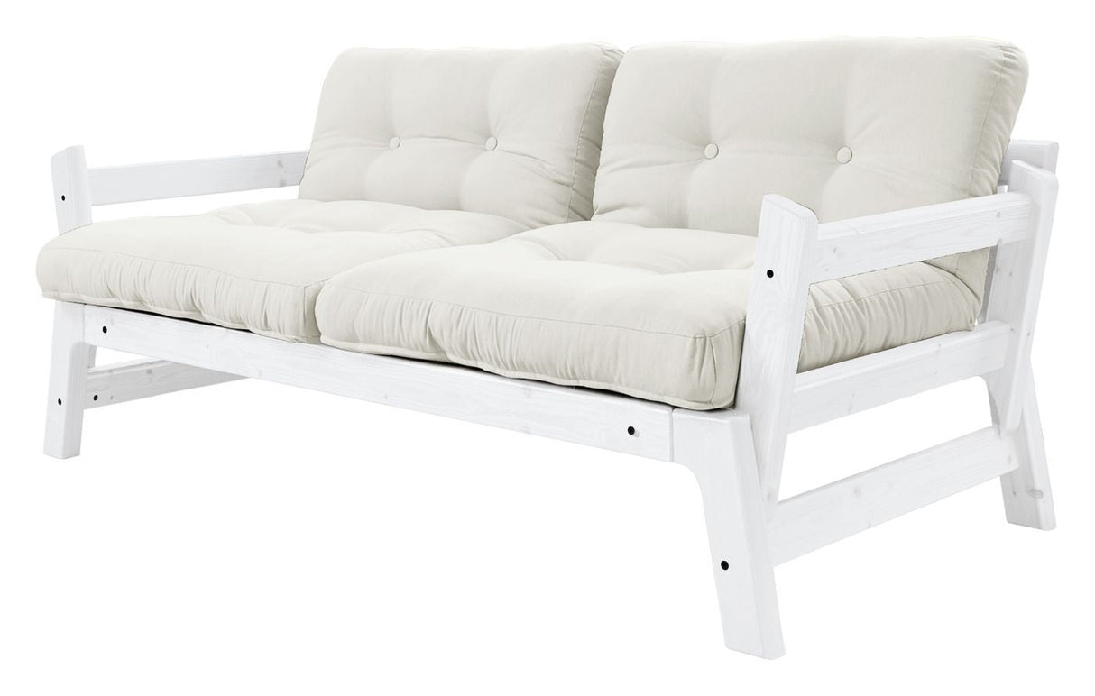 Step Sofa bed, Pine/Off-white