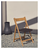 Dandara, folding chair - oak/black