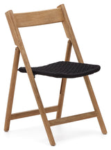 Dandara, folding chair - oak/black