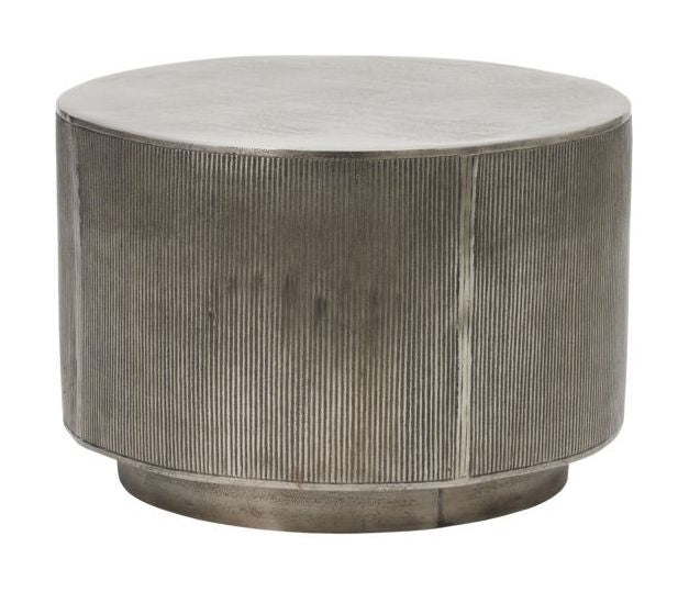 Rota Coffee table Ø50x35 - Brushed silver